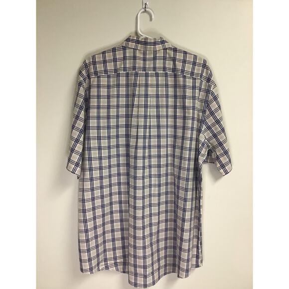 Men's Nordstrom Plaid Short-Sleeve Button-Down Shirt‎ XL - Picture 2 of 5